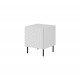 HOLE bed cabinet white mat/ white mat DIOMMI CAMA-HOLE-SZAFKI-NOCNE-BI/BI
