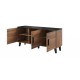 Chest of drawers LOTTA 150 3D wotan oak/ black DIOMMI CAMA-LOTTA-KOMODA-150-3D-DWO/CZ