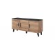 Chest of drawers LOTTA 150 3D wotan oak/ black DIOMMI CAMA-LOTTA-KOMODA-150-3D-DWO/CZ