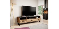 TV stand LOTTA 180 3s3K wotan oak/black DIOMMI CAMA-LOTTA-RTV-180-3S3K-DWO/CZ