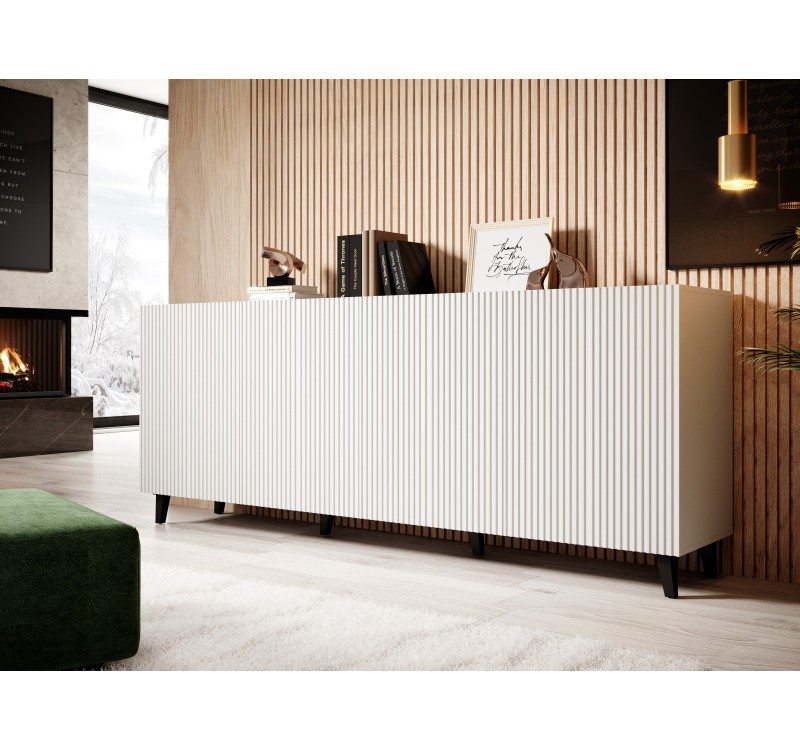 PAFOS chest of drawers 200 4D DIOMMI CAMA-PAFOS-KOM-200-BI/BI