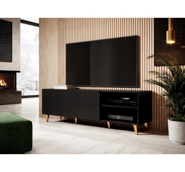 PAFOS TV stand 150 2D2K black/black DIOMMI CAMA-PAFOS-RTV-150-CZ/CZ