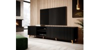 PAFOS TV stand 200/4D black/black DIOMMI CAMA-PAFOS-RTV-200-CZ/CZ