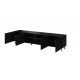 PAFOS TV stand 200/4D black/black DIOMMI CAMA-PAFOS-RTV-200-CZ/CZ