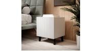 PAFOS night stand white/white DIOMMI CAMA-PAFOS-SZAFKI-NOCNE-BI/BI