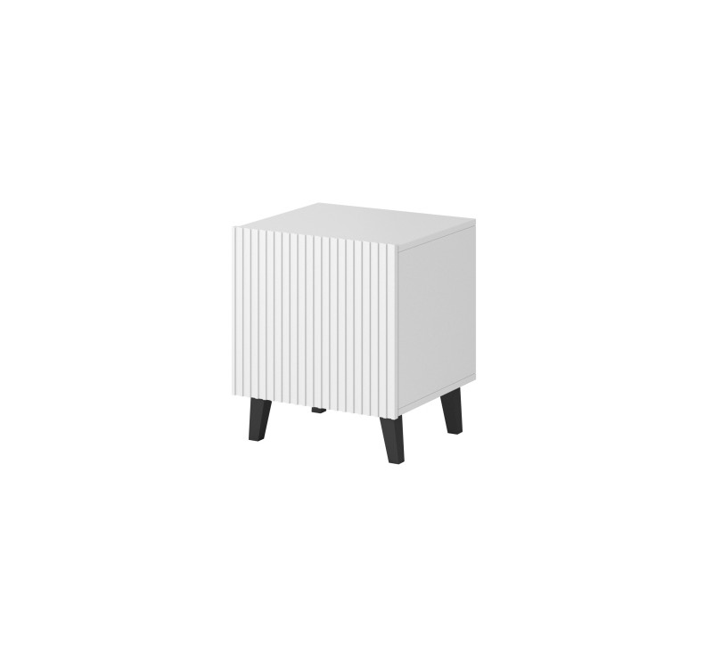 PAFOS night stand white/white DIOMMI CAMA-PAFOS-SZAFKI-NOCNE-BI/BI