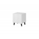 PAFOS night stand white/white DIOMMI CAMA-PAFOS-SZAFKI-NOCNE-BI/BI