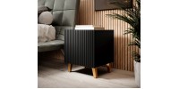 PAFOS night stand black/black DIOMMI CAMA-PAFOS-SZAFKI-NOCNE-CZ/CZ