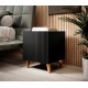 PAFOS night stand black/black DIOMMI CAMA-PAFOS-SZAFKI-NOCNE-CZ/CZ