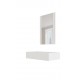 PAFOS vanity table ( hanging ) and mirror white/white DIOMMI CAMA-PAFOS-TOALETKA-BI/BI