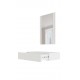 PAFOS vanity table ( hanging ) and mirror white/white DIOMMI CAMA-PAFOS-TOALETKA-BI/BI