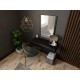 PAFOS vanity table ( hanging ) and mirror BLACK/BLACK DIOMMI CAMA-PAFOS-TOALETKA-CZ/CZ