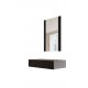 PAFOS vanity table ( hanging ) and mirror BLACK/BLACK DIOMMI CAMA-PAFOS-TOALETKA-CZ/CZ