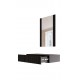 PAFOS vanity table ( hanging ) and mirror BLACK/BLACK DIOMMI CAMA-PAFOS-TOALETKA-CZ/CZ