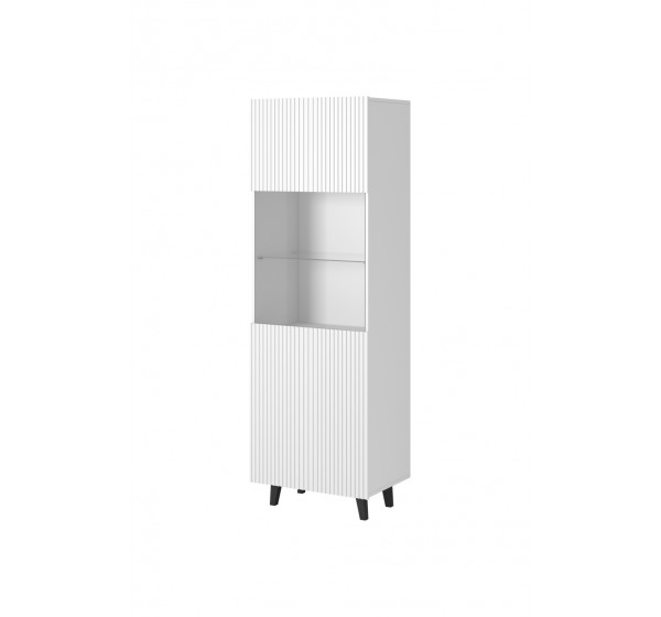 PAFOS Standing cabinet white/white DIOMMI CAMA-PAFOS-WITRYNA-BI/BI