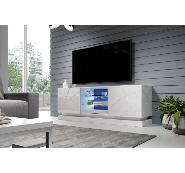 TV stand QIU 160 white DIOMMI CAMA-QIU-160-RTV-BIP