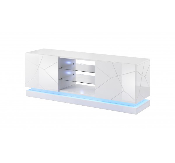 TV stand QIU 160 white DIOMMI CAMA-QIU-160-RTV-BIP