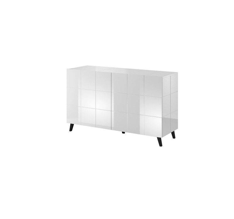 chest of drwewr KOM2D  REJA white gloss/white gloss DIOMMI CAMA-REJA-KOM2D-BI/BI
