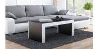 coffe table TESS black/white lath DIOMMI CAMA-TESS-CZARNY/BIAŁA LISTWA