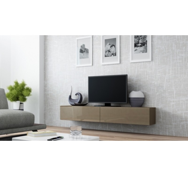 TV Stand VIGO RTV 180 latte/latte DIOMMI CAMA-VIGO-RTV-180-LATTE MAT/LATTE POŁYSK