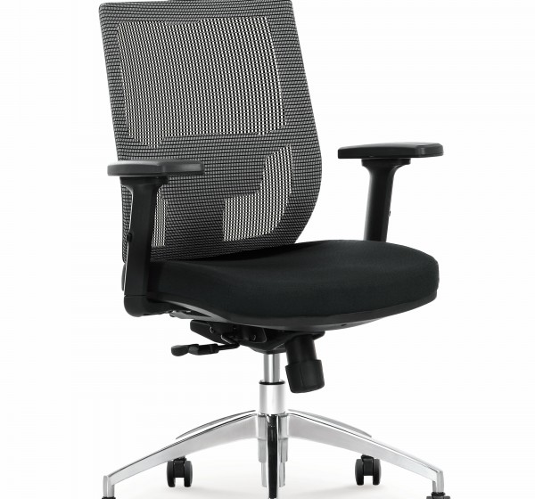 Καρέκλα γραφείου ADMIRAL μαύρο/γκρι 64/60/120-130/46/56 DIOMMI 60-20272