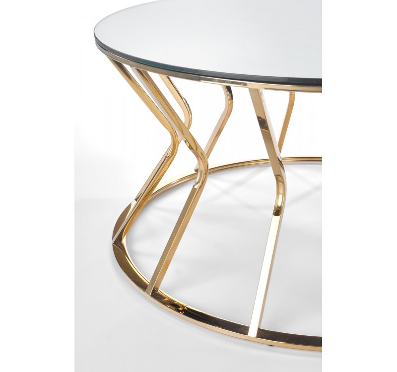 AFINA, coffee table, mirror / gold DIOMMI V-CH-AFINA-LAW