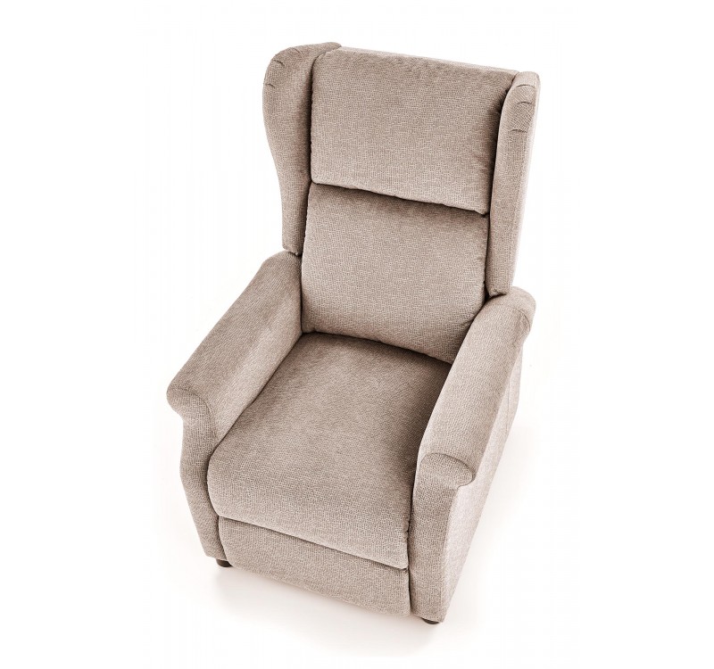 AGUSTIN recliner with massage function, color: beige DIOMMI V-CH-AGUSTIN_M-FOT-BEŻOWY