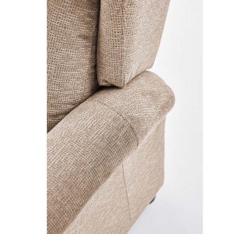 AGUSTIN recliner with massage function, color: beige DIOMMI V-CH-AGUSTIN_M-FOT-BEŻOWY