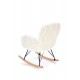 AUSTIN leisure armchair cream / black / natural DIOMMI V-CH-AUSTIN-FOT-KREMOWY