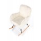 AUSTIN leisure armchair cream / black / natural DIOMMI V-CH-AUSTIN-FOT-KREMOWY