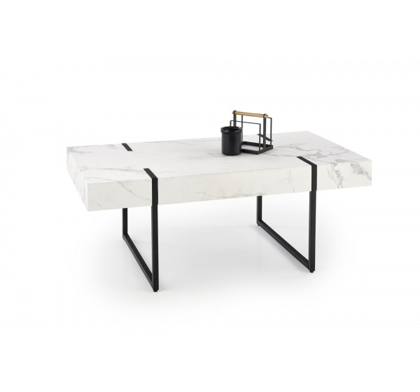 BLANCA c. table white marble / black DIOMMI V-CH-BLANCA-LAW
