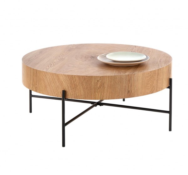 BROKLYN c. table natural oak / black DIOMMI V-CH-BROOKLYN-LAW