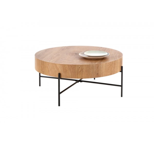 BROKLYN c. table natural oak / black DIOMMI V-CH-BROOKLYN-LAW