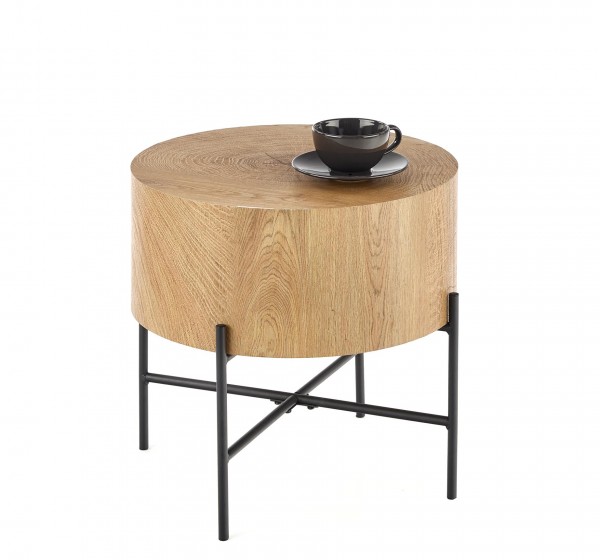 BROOKLYN-S c. table natural oak / black DIOMMI V-CH-BROOKLYN-S-LAW