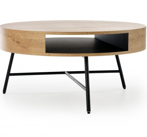 CAMILA c. table golden oak / black DIOMMI V-CH-CAMILA-LAW