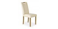 CARO chair, color: beech / cream DIOMMI V-CH-CARO-KR-KREMOWY