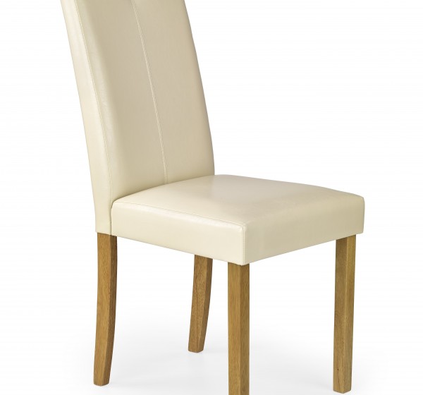 CARO chair, color: beech / cream DIOMMI V-CH-CARO-KR-KREMOWY