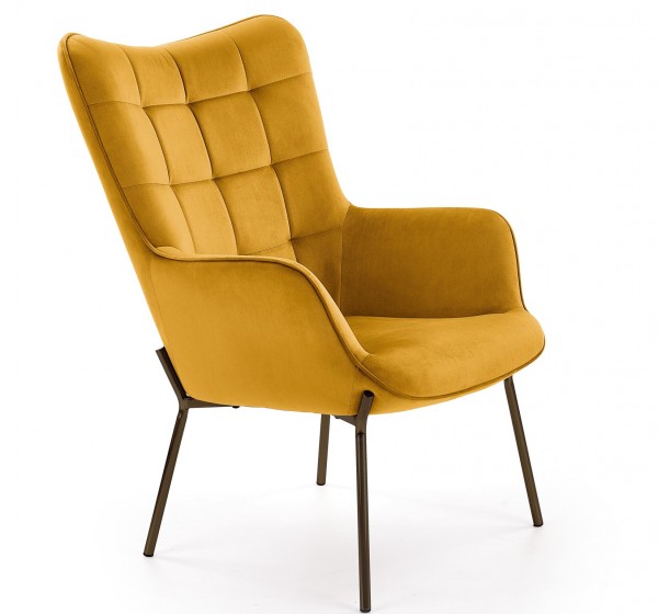CASTEL l. chair mustard DIOMMI V-CH-CASTEL-FOT-MUSZTARDOWY