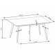 CORDOBA table + 4 chairs DIOMMI V-CH-CORDOBA-ZESTAW