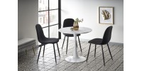 DENVER table, color: top - white marble, legs - white DIOMMI V-CH-DENVER-ST
