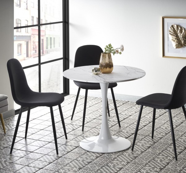 DENVER table, color: top - white marble, legs - white DIOMMI V-CH-DENVER-ST