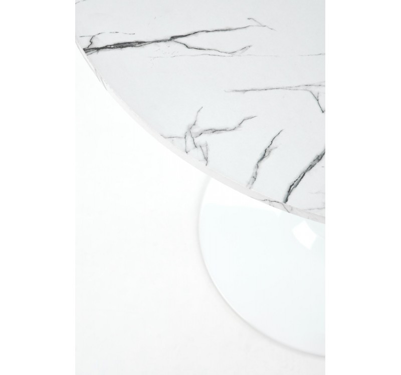 DENVER table, color: top - white marble, legs - white DIOMMI V-CH-DENVER-ST