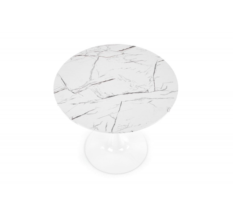 DENVER table, color: top - white marble, legs - white DIOMMI V-CH-DENVER-ST