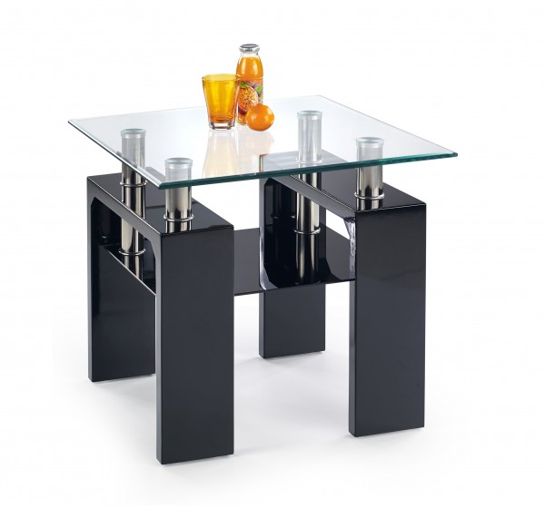 DIANA H KWADRAT coffee table color: black DIOMMI V-CH-DIANA_KWADRAT_H-LAW-LAK-CZARNY