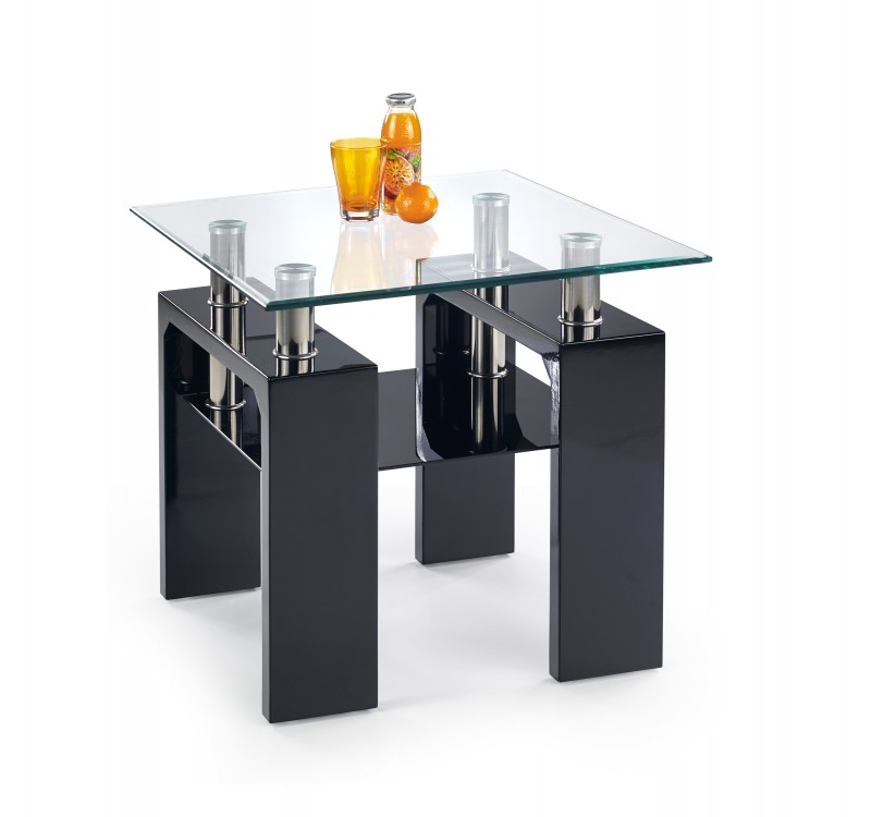 DIANA H KWADRAT coffee table color: black DIOMMI V-CH-DIANA_KWADRAT_H-LAW-LAK-CZARNY