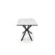DIESEL extension table, color: top - white marble / dark grey, legs - black DIOMMI V-CH-DIESEL-ST
