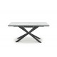 DIESEL extension table, color: top - white marble / dark grey, legs - black DIOMMI V-CH-DIESEL-ST