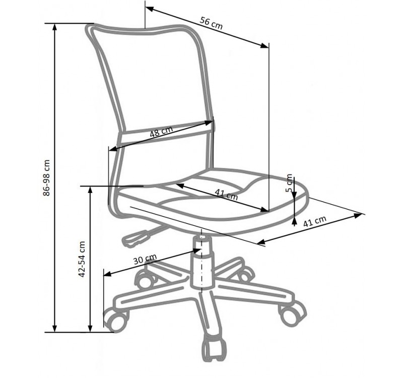 DINGO chair color: pink with decorations DIOMMI V-CH-DINGO-FOT-RÓŻOWY