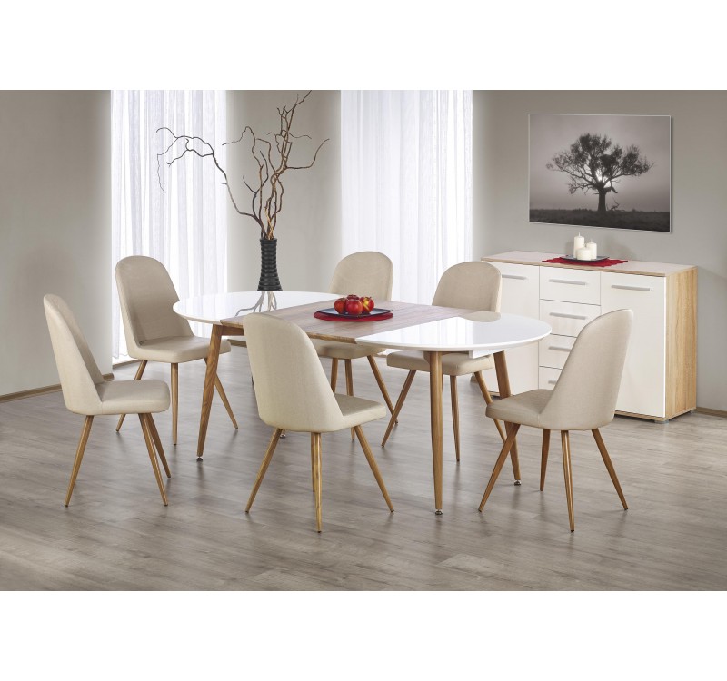 EDWARD extension table, color: honey oak, DIOMMI V-CH-EDWARD-ST-DĄB_MIODOWY