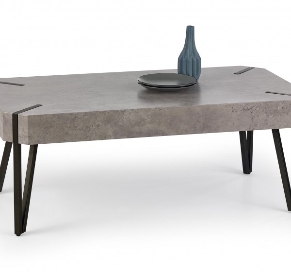 EMILY c.table, color: concrete / black DIOMMI V-CH-EMILY-LAW-BETON